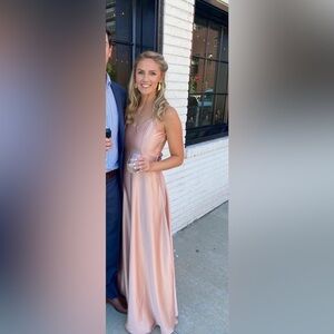 Show me your mumu faith dress rose gold luxe satin